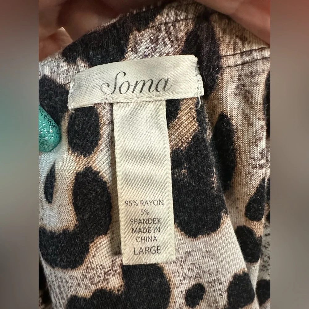 Soma Leopard Print Spaghetti Strap Dress - Picture 4 of 4